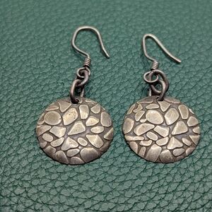 ✨ Vintage Artisan Cobblestone Drop Earrings ✨
